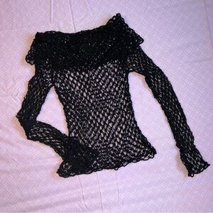 Bebe Open-Knit Sweater